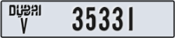 dubai - code - V - number -35331