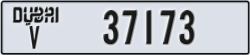 dubai - code - V - number -37173