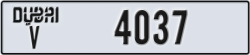 dubai - code - V - number -4037