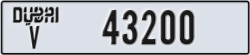 dubai - code - V - number -43121