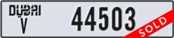 dubai - code - V - number -44503