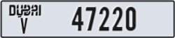 dubai - code - V - number -47220