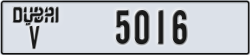 dubai - code - V - number -5016