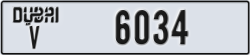 dubai - code - V - number -6034