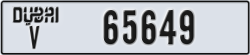 dubai - code - V - number -65570
