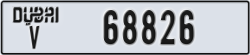dubai - code - V - number -68826