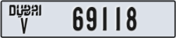 dubai - code - V - number -69118