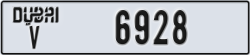 dubai - code - V - number -6928