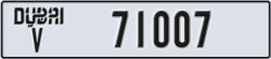 dubai - code - V - number -70928