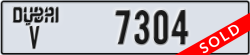 dubai - code - V - number -7304