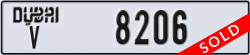 dubai - code - V - number -8206