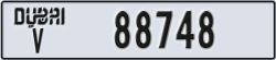 dubai - code - V - number -88669