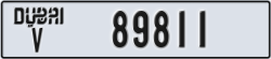 dubai - code - V - number -89811