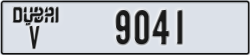 dubai - code - V - number -9041