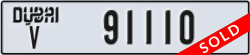 dubai - code - V - number -91110
