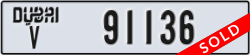 dubai - code - V - number -91136