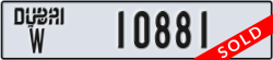 dubai - code - W - number -10881