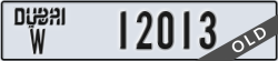 dubai - code - W - number -12013