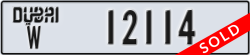 dubai - code - W - number -12114