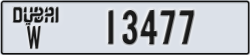 dubai - code - W - number -13398