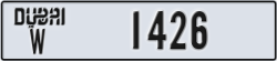 dubai - code - W - number -1426