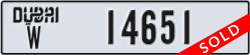 dubai - code - W - number -14651