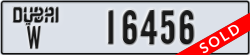 dubai - code - W - number -16456