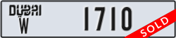 dubai - code - W - number -1710