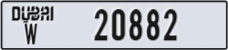 dubai - code - W - number -20882