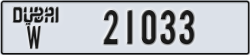 dubai - code - W - number -21033