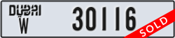 dubai - code - W - number -30116