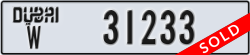 dubai - code - W - number -31233