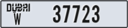 dubai - code - W - number -37723