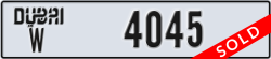 dubai - code - W - number -4045