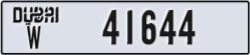 dubai - code - W - number -41644
