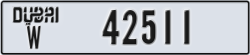 dubai - code - W - number -42432