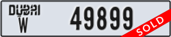 dubai - code - W - number -49899