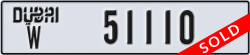 dubai - code - W - number -51110