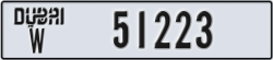 dubai - code - W - number -51144