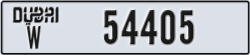 dubai - code - W - number -54405