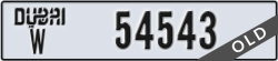 dubai - code - W - number -54543