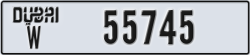 dubai - code - W - number -55745