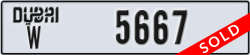 dubai - code - W - number -5667