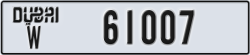 dubai - code - W - number -61007