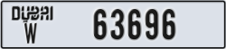 dubai - code - W - number -63696