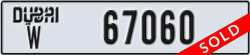 dubai - code - W - number -67060