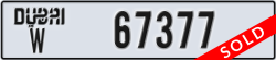 dubai - code - W - number -67377