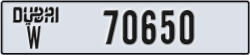 dubai - code - W - number -70650