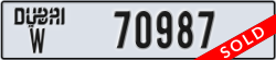 dubai - code - W - number -70908