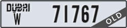 dubai - code - W - number -71767